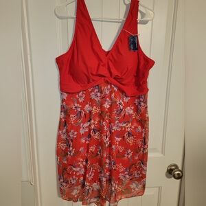 Summer Mae Plus Floral Swimsuit NWT 5X ❤️